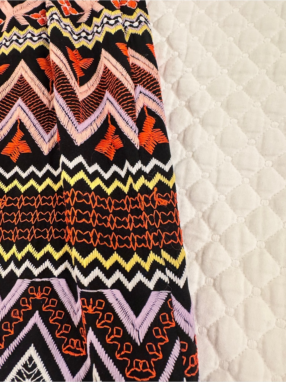 Anthropologie Akemi + Kin geo-embroidered column midi petite dress- 00P - Picture 7 of 9